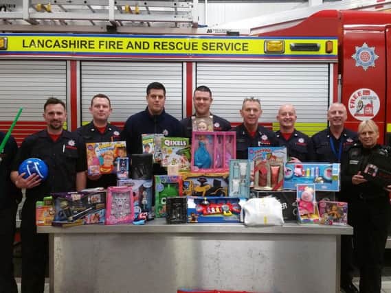 Fleetwood firefighters are supporting this year's Wish Tree Appeal.