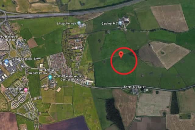 The earthquakes all took place around the circled area. Picture from Google maps