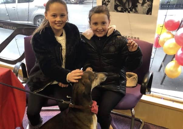 Emelie Bottomley and Chloe Acton meet Walter at the book signing event