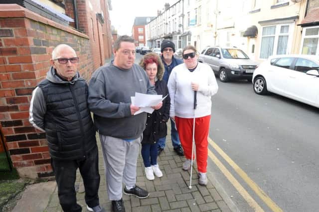 Residents on Shannon Street calling for residents-only parking, from left: George Kellett, Raymond Castle, Sharon Jeffcoate, Robert Lidzy and Sally Castle
