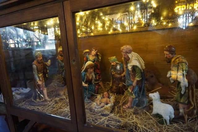 The baby Jesus figure was made in Italy and cannot easily be replaced.