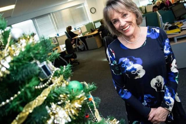 Dame Esther Rantzen visiting The Silver Line offices in Blackpool. The charity is appealing for help in its mission to provide a friendly voice and help to thousands of isolated and lovely elderly people in the country