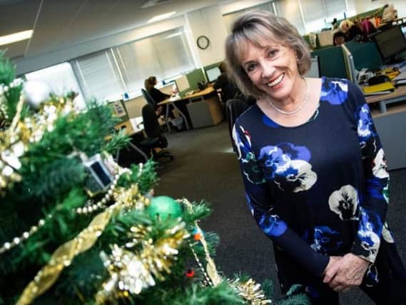 Dame Esther Rantzen visiting The Silver Line offices in Blackpool. The charity is appealing for help in its mission to provide a friendly voice and help to thousands of isolated and lovely elderly people in the country