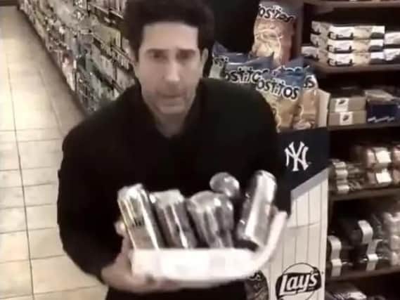 David Schwimmer, above, parodied Blackpool Police's social media appeal earlier this year, in a tweet later picked by Twitter as one of the best of 2018