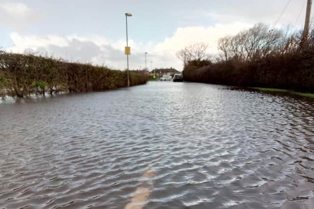 Flooding on the Fylde Coast.