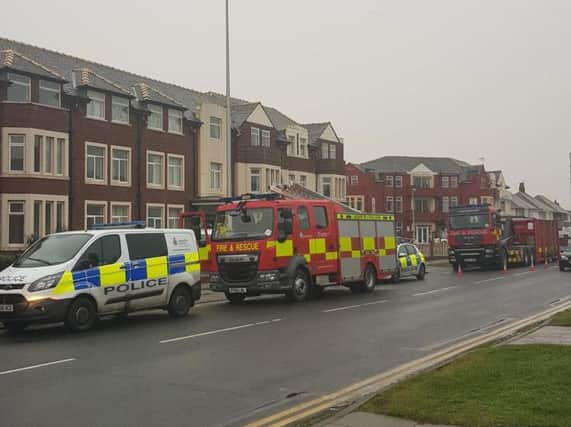 Police and fire services were called to the incident on Clifton Drive.
