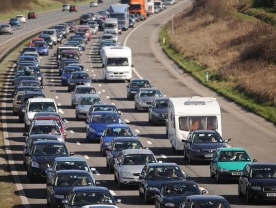 Heavy traffic is expected on motorways