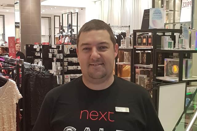 Chris Boyes, store manager at Next