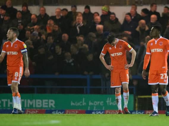 Blackpool slumped to a third straight defeat