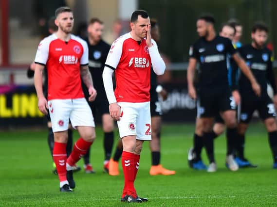 Dean Marney's dismissal was a key moment in Fleetwood's defeat by Portsmouth