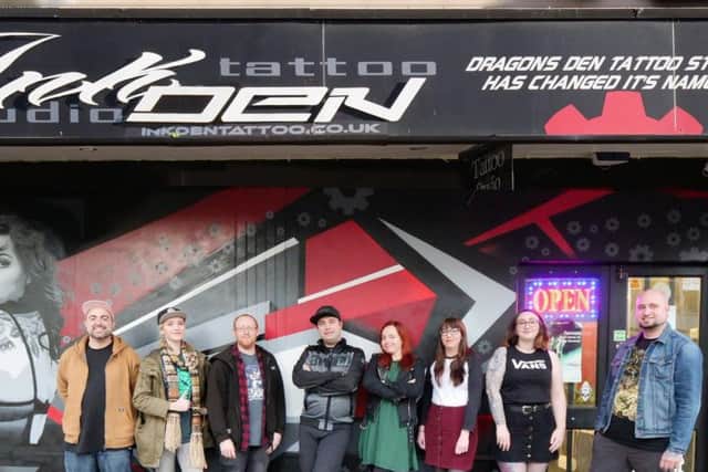 The Inkden team in Blackpool