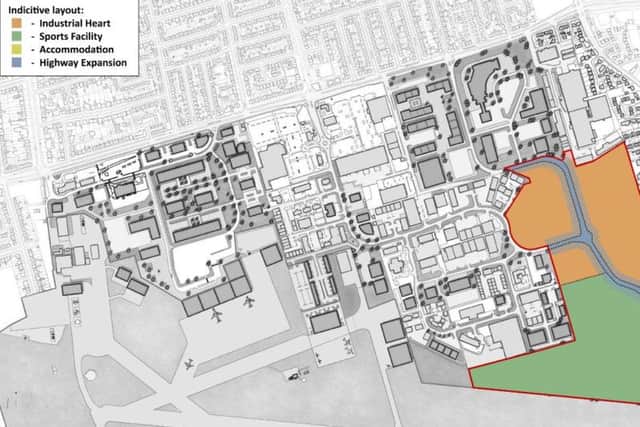 A map of the enterprise zone area