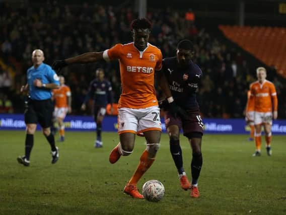 Armand Gnanduillet looked the most likely to make something happen for Blackpool