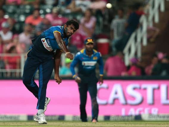 Lahiru Dilshan Madushanka playing for Sri Lanka against South Africa in 2017 Picture: GETTY IMAGES