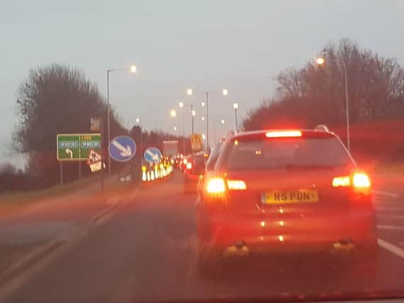 Motorists faced delays due to the emergency roadworks.