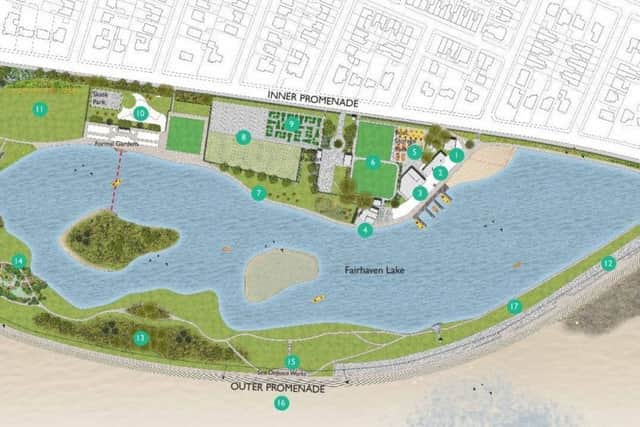A masterplan has revealed how a Â£1.5m grant would be used to transform Fairhaven Lake