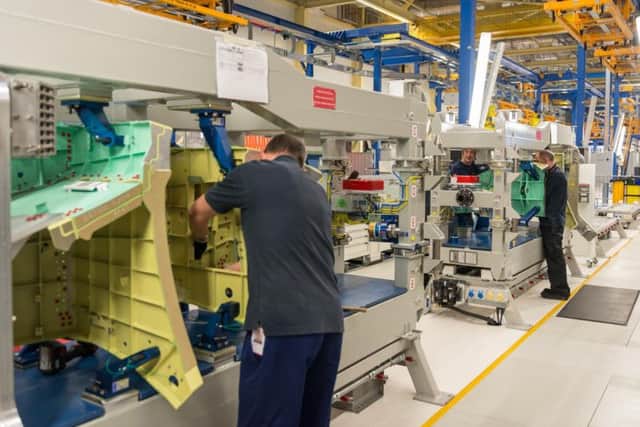 The F-35 production facilities at BAE Systems Samlesbury