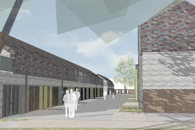 An artist's impression of the new houses