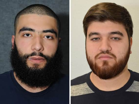 Abdurahman Kaabar (left) and Badroddin Kazkaz who have been jailed at Sheffield Crown Court for eight and four years respectively for terrorism related offences.