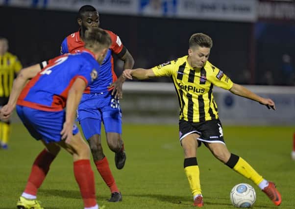 AFC Fylde's Nick Haughton scored the only goal Picture: Steve McLellan
