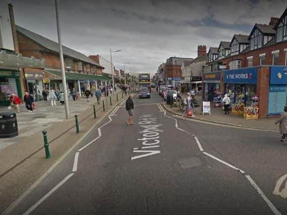 The assault and theft happened in Victoria Road West in Cleveleys on Saturday, January 12.