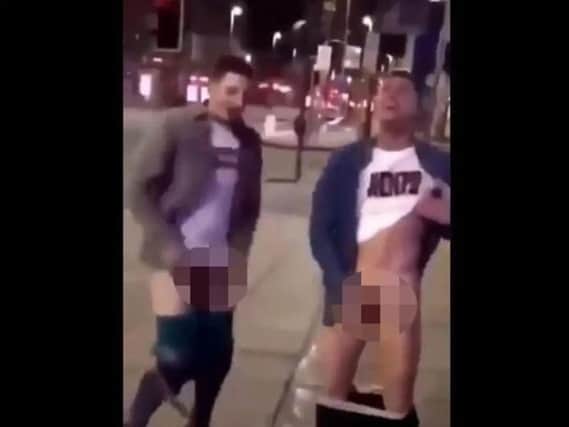 Screengrab taken from the footage that surfaced on social media