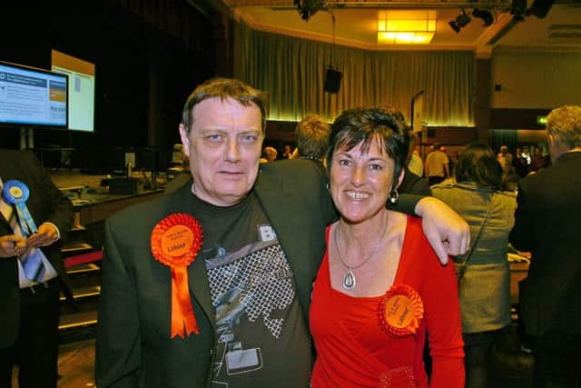 Ian Duffy and Ruth Duffy at Wyre Council elections in 2011