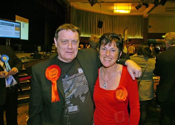 Ian Duffy and Ruth Duffy at Wyre Council elections in 2011