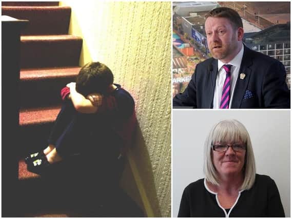 Blackpool's children's social services have been rated 'inadequate' for the second time in six years. Pictured top right is council leader Simon Blackburn and, bottom right, director of children's services Diane Booth