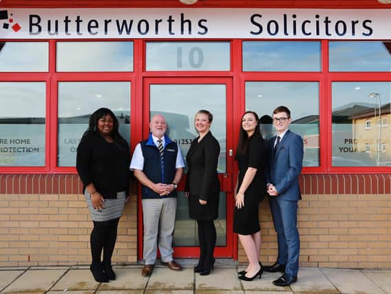The Butterworths team in Blackpool