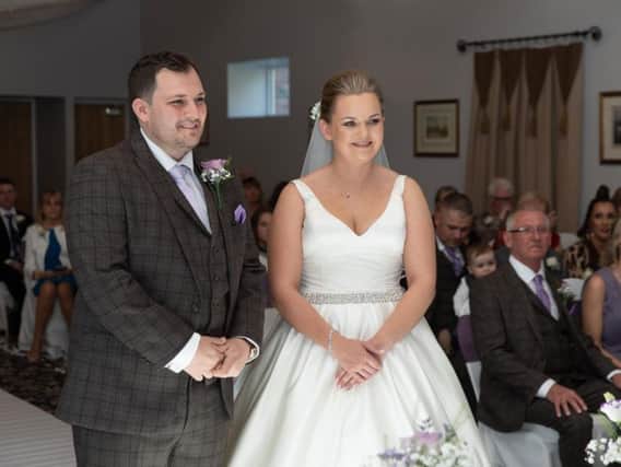Shaun Lucas and Sarah Barnes who married at The Villa. Photos: Ashley Barnard Photography