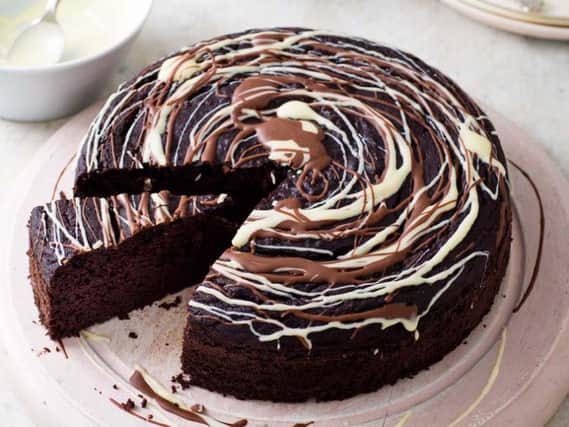 Chocolate black bean cake