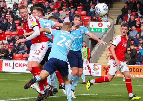 Cian Bolger heads Town in front