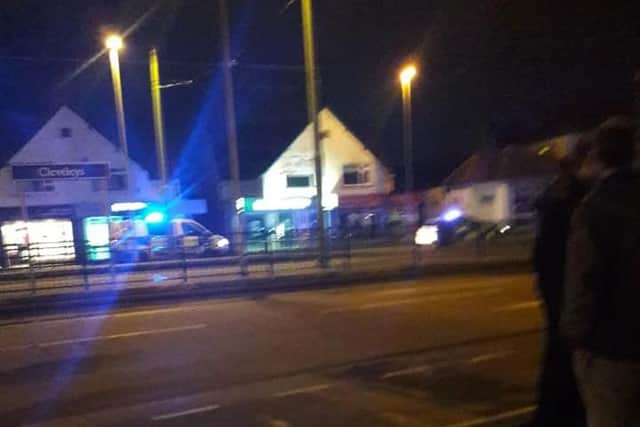 Two separate incidents brought the tram network in Cleveleys to a stop on Sunday, January 20. Pic - Kelly Berry.
