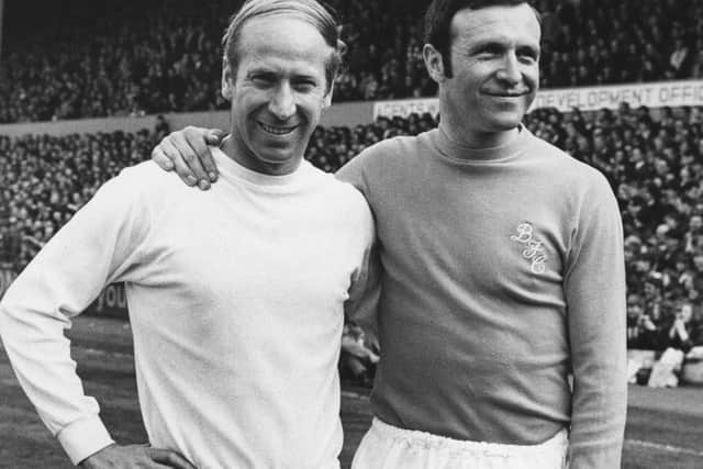Jimmy with Bobby Charlton