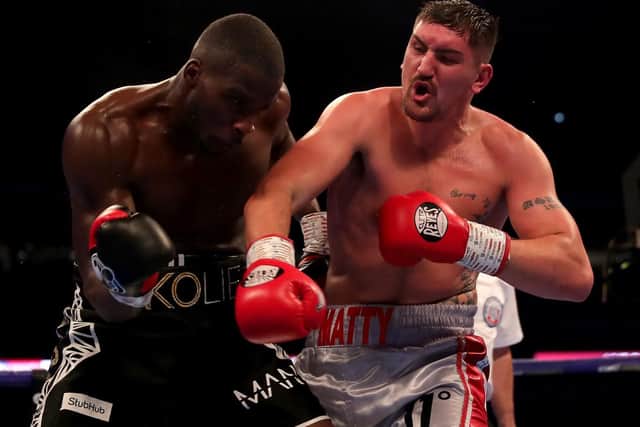 Askin in action during his fight with Lawrence Okolie, Picture: Getty Images