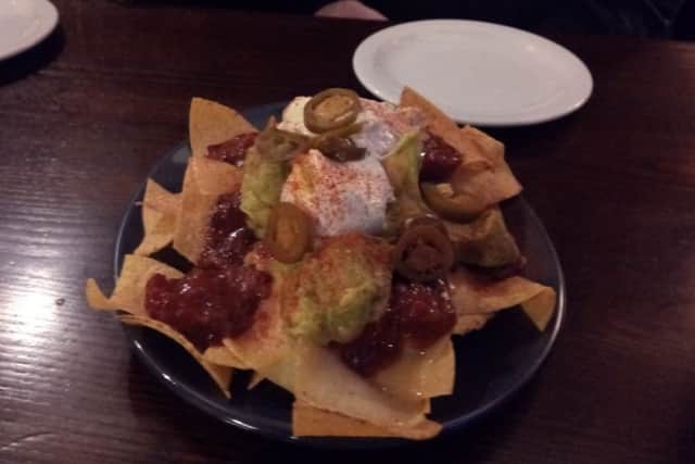 Shared nachos at The County, Lytham