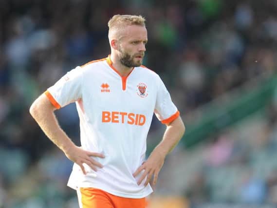 Ryan McLaughlin started just one league game during his time at Blackpool