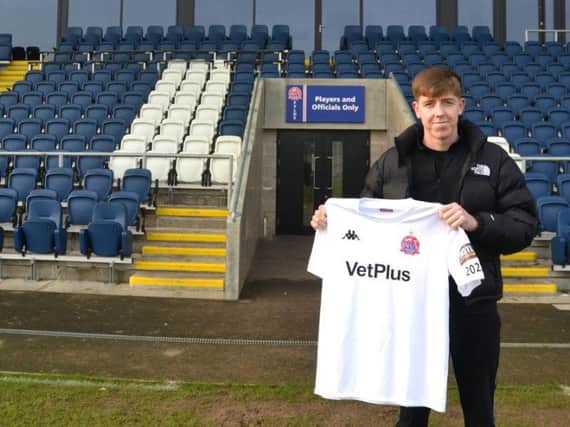 Tom Crawford will spent the rest of the season on loan with AFC Fylde
