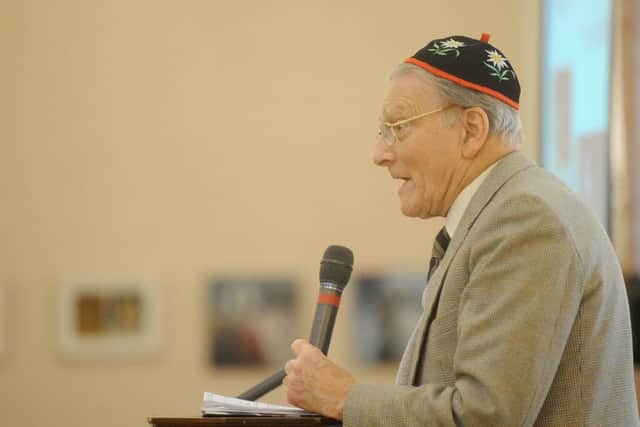 Holocaust Memorial Day at St Annes Synagogue.  Pictured is Werner Conn.