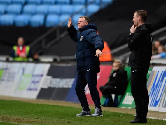 Coventry boss Mark Robins wanted more from his side in the final third
