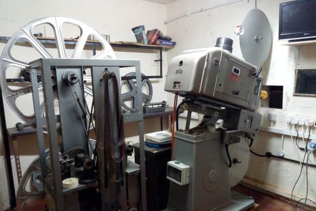 The 35mm projection equipment which has been installed at the Regent Cinema