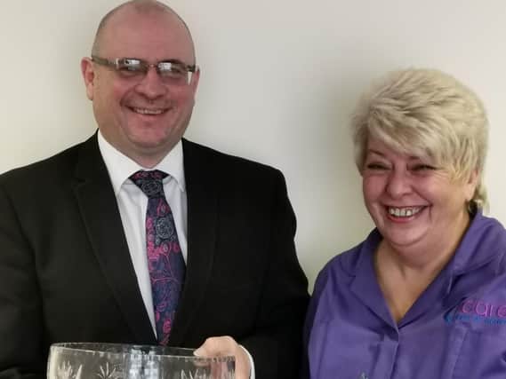 Anne was named top carer at the seventh annual Blackpool Council and Blackpool Home Care Provider Forums Carer of the Year awards.