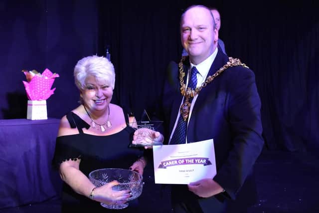 Anne Scully, of at home care specialists I Care, was named Carer of the Year 2018