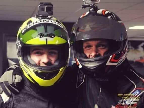Adam Davis and Steve Gray need sponsorship to enter the world of professional karting