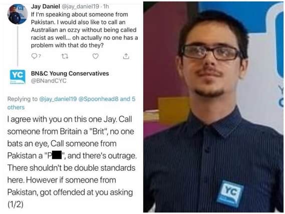 Jay Daniel has been expelled from the Conservative Party