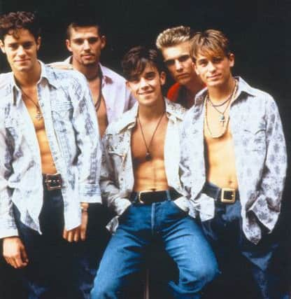 Take That pictured in 2005: Mark Owen, Jason Orange, Howard Donald and Gary Barlow