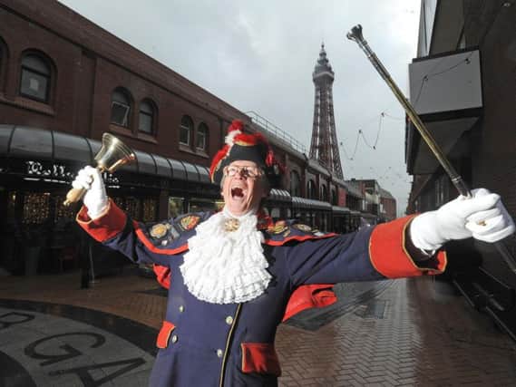 Town cryer Barry McQueen launched The Gazette's 'My Blackpool' campaign