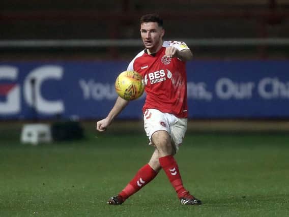 Lewie Coyle is eligible to return to action for Fleetwood Town against Bradford City on Saturday