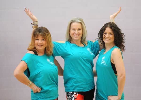 Lynn Clough, Lynsey Atkinson (R) and Suzy Clayton-Jones (C) are orgainsing a Zumbathon on the 17th March to raise money for Trinity Hospice